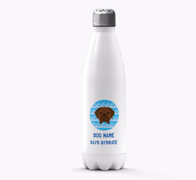 'Says Hydrate' - Personalised {breedFullName} Water Bottle